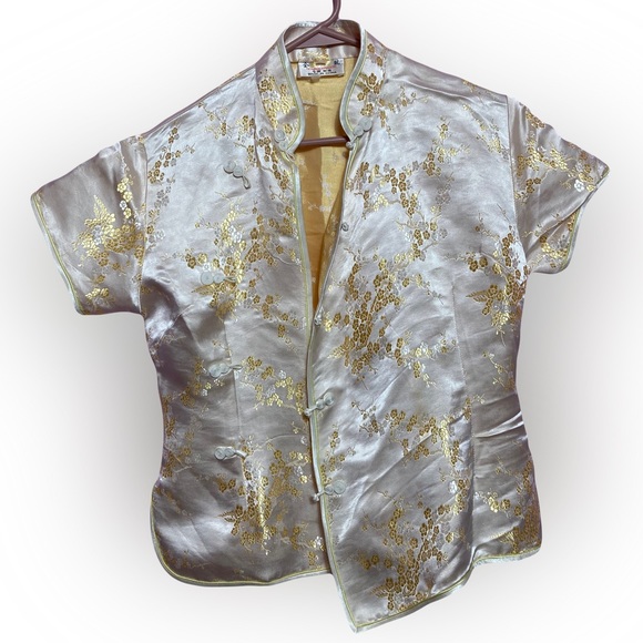 Golden Dragon Tops - Golden Dragon Yellow and Gold Top Size Small